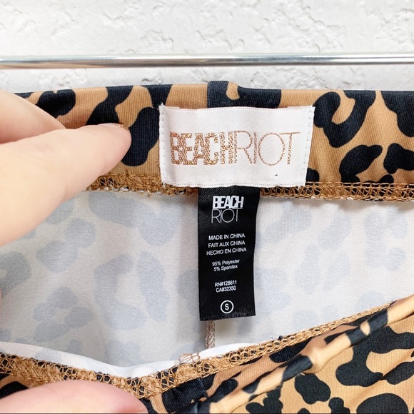 Beach Riot Leopard Natalie Bell Bottom Pants - Picture 5 of 7